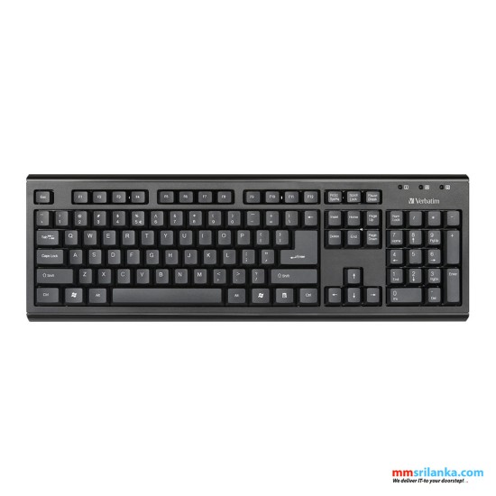 VERBATIM Wireless Keyboard & Mouse Combo (2Y)